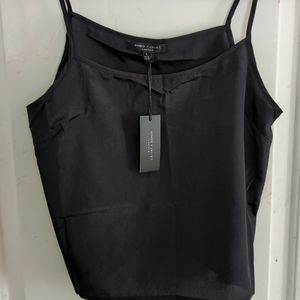 Romeo &Juliet Couture L Cropped Tank, Black